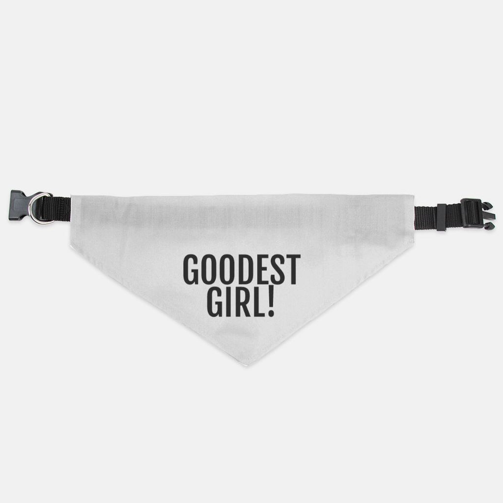 'Goodest Girl' Pet Bandana & Adjustable Collar (LG & XL)