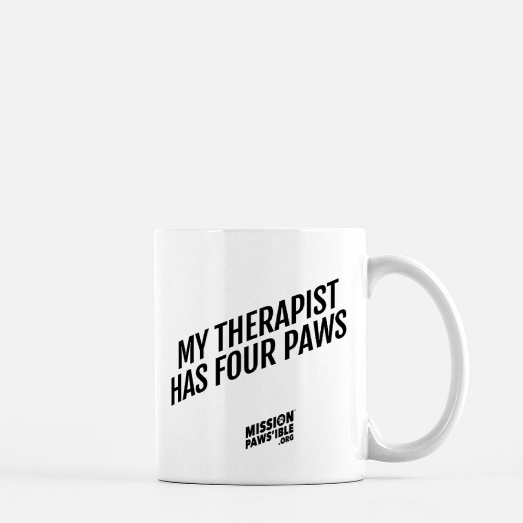 'My Therapist Has Four Paws' Mug