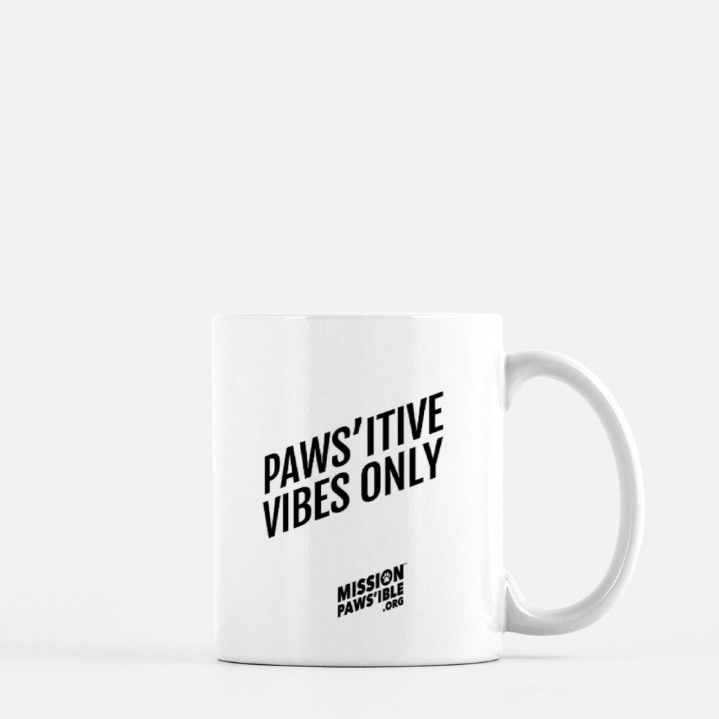 'Paws'itive Vibes Only' Mug